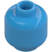 LEGO Dark Azure Minifigure Head (Recessed Solid Stud) (3274 / 3626)