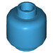 LEGO Dark Azure Minifigure Head (Recessed Solid Stud) (3274 / 3626)