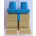 LEGO Dark Azure Minifigure Hips with Tan Legs (3815 / 73200)