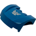 LEGO Dark Azure Mudgard Bonnet 3 x 4 x 1.3 Curved with White Galaxy Squad Logo Sticker (98835)