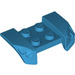 LEGO Dark Azure Mudguard Plate 2 x 4 with Overhanging Headlights (44674)