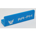 LEGO Dark Azure Panel 1 x 4 with Rounded Corners with Galaxy Squad Logo and &#039;RA-PH&#039; (Left) Sticker (15207)