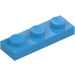 LEGO Mørk Azure Plade 1 x 3 (3623)