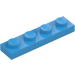 LEGO Dunkles Azur Platte 1 x 4 (3710)