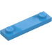 LEGO Dark Azure Plate 1 x 4 with Two Studs with Groove (41740)