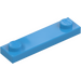 LEGO Dark Azure Plate 1 x 4 with Two Studs without Groove (92593)