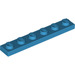 LEGO Dark Azure Plate 1 x 6 (3666)