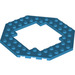 LEGO Azur foncé assiette 10 x 10 Octagonal avec Open Centre (6063 / 29159)