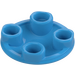 LEGO Dark Azure Plate 2 x 2 Round with Rounded Bottom (2654 / 28558)