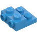 LEGO Dark Azure Plate 2 x 2 x 0.7 with 2 Studs on Side (4304 / 99206)