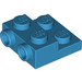 LEGO Dark Azure Platte 2 x 2 x 0.7 mit 2 Bolzen auf Seite (4304 / 99206)