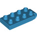 LEGO Azur foncé assiette 2 x 4 avec B Connecteur Haut (16686)