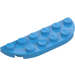 LEGO Dark Azure Plate 2 x 6 with Rounded Corners (18980)