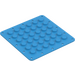 LEGO Dark Azure Plate 6 x 6 Flex (79998)