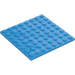 LEGO Dark Azure Plate 8 x 8 (41539 / 42534)