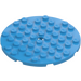 LEGO Azur Foncé assiette 8 x 8 Rond Cercle (74611)