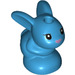 LEGO Dark Azure Rabbit Baby with Metallic Pink nose (66361 / 66362)