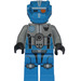 LEGO Mørk Azure Robot Sidekick Minifigur