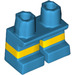 LEGO Donker Azuurblauw Kort Poten met Geel Stripe (16709 / 41879)