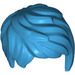 LEGO Dark Azure Kurz Tousled Haar nach Links gefegt (37823)