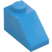 LEGO Dark Azure Slope 1 x 2 (45°) (3040)