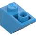 LEGO Dark Azure Slope 1 x 2 (45°) Inverted (3665)