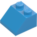 LEGO Dark Azure Slope 2 x 2 (45°) (3039)