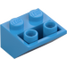 LEGO Dark Azure Slope 2 x 2 (45°) Inverted with Flat Spacer Underneath (3660)