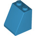 LEGO Donker Azuurblauw Helling 2 x 2 x 2 (65°) met buis aan de onderzijde (3678)