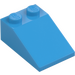 LEGO Dark Azure Slope 2 x 3 (25°) with Rough Surface (3298)