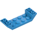 LEGO Tumma asuurinsininen Luiska 2 x 6 (45°) Kaksinkertainen Käänteinen jossa Open Keskusta (22889)