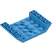 LEGO Dark Azure Slope 4 x 6 (45°) Double Inverted with Open Center with 3 Holes (30283 / 60219)