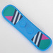 LEGO Dark Azure Snowboard (Short) with Dark Blue and White Stripes (18746)