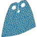 LEGO Dark Azure Standard Cape with Speckled Dots with Regular Starched Texture (20458 / 50231)