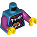 LEGO Azur Foncé Stuntz Conducteur (Animal Bouche) Minifigurine Torse (973 / 76382)