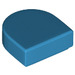 LEGO Donker Azuurblauw Tegel 1 x 1 Halve Oval (24246 / 35399)