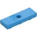 LEGO Dark Azure Tile 1 x 3 Inverted with Hole (35459)