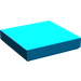 LEGO Dark Azure Tile 2 x 2 (Undetermined Groove - To be deleted)