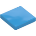 LEGO Dark Azure Tile 2 x 2 with Groove (3068)