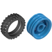 LEGO Dark Azure Tire Ø 43.2 x 14 with Rim, Narrow Ø30 x 14 with Axle Hole