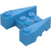 LEGO Mørk Azure Kile Klods 3 x 4 med Knops hakker (50373)