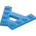 LEGO Dark Azure Wedge Plate 1 x 4 A-Frame (45°) (15706)