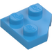 LEGO Dark Azure Wedge Plate 2 x 2 Cut Corner (26601)