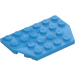 LEGO Dark Azure Wedge Plate 4 x 6 without Corners (32059 / 88165)