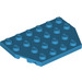 LEGO Dark Azure Keil Platte 4 x 6 ohne Ecken (32059 / 88165)