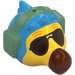 LEGO Dark Azure Wilbur Head