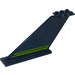 LEGO Dark Blue Aircraft Tail 12 x 2 x 5 with Two Lime Stripes with Cut Out Edges (Model Left) Sticker (18988)