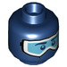 LEGO Dark Blue Arctic Climber Minifigure Head (Recessed Solid Stud) (3626 / 38462)