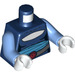 LEGO Donkerblauw Asajj Ventress Torso (973 / 76382)