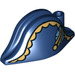 LEGO Dark Blue Bicorne Pirate Hat with Gold Trim (2528 / 19400)